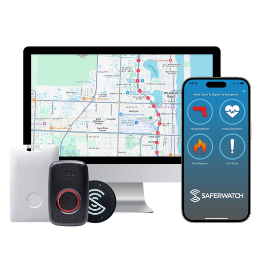 SaferWatch LTE Panic Button & 24/7 Monitoring & Response Service